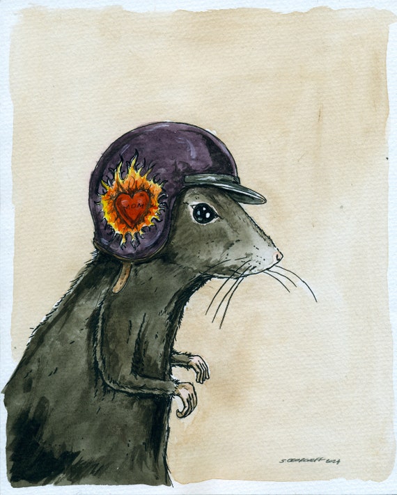 The Rat Bad A@? Biker Gang  Mommy Issues (an original hand painted boss)
