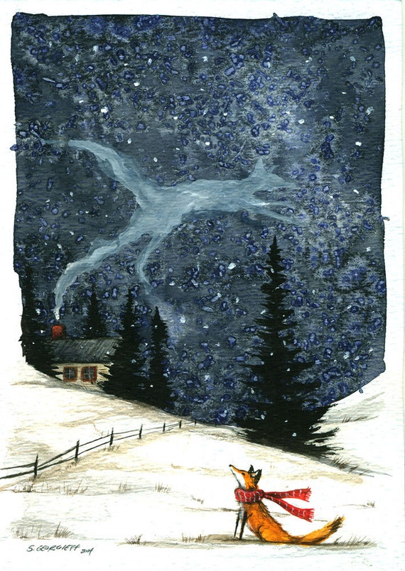 With the return of my NEW red fox series for 2014 -15..comes new adventures.  n0  5 - (2014-15 Series)- 8 x 10 signed Print