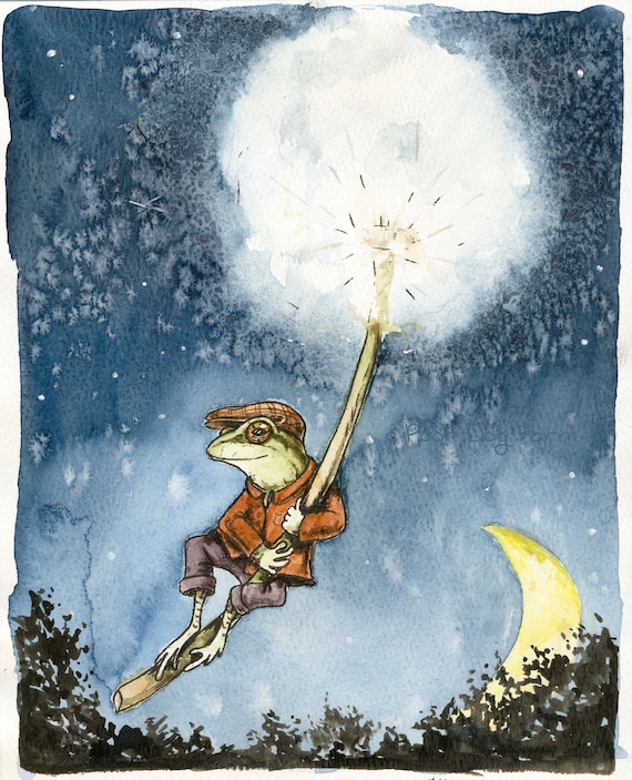 The Night Flight of the Spring Peepers  (Limited Edition # Painted Prints)