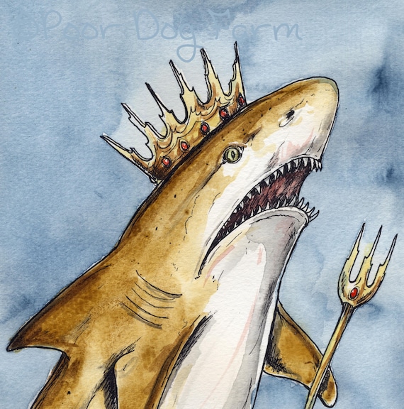 Lemon Shark King  (an original hand painted royal one)