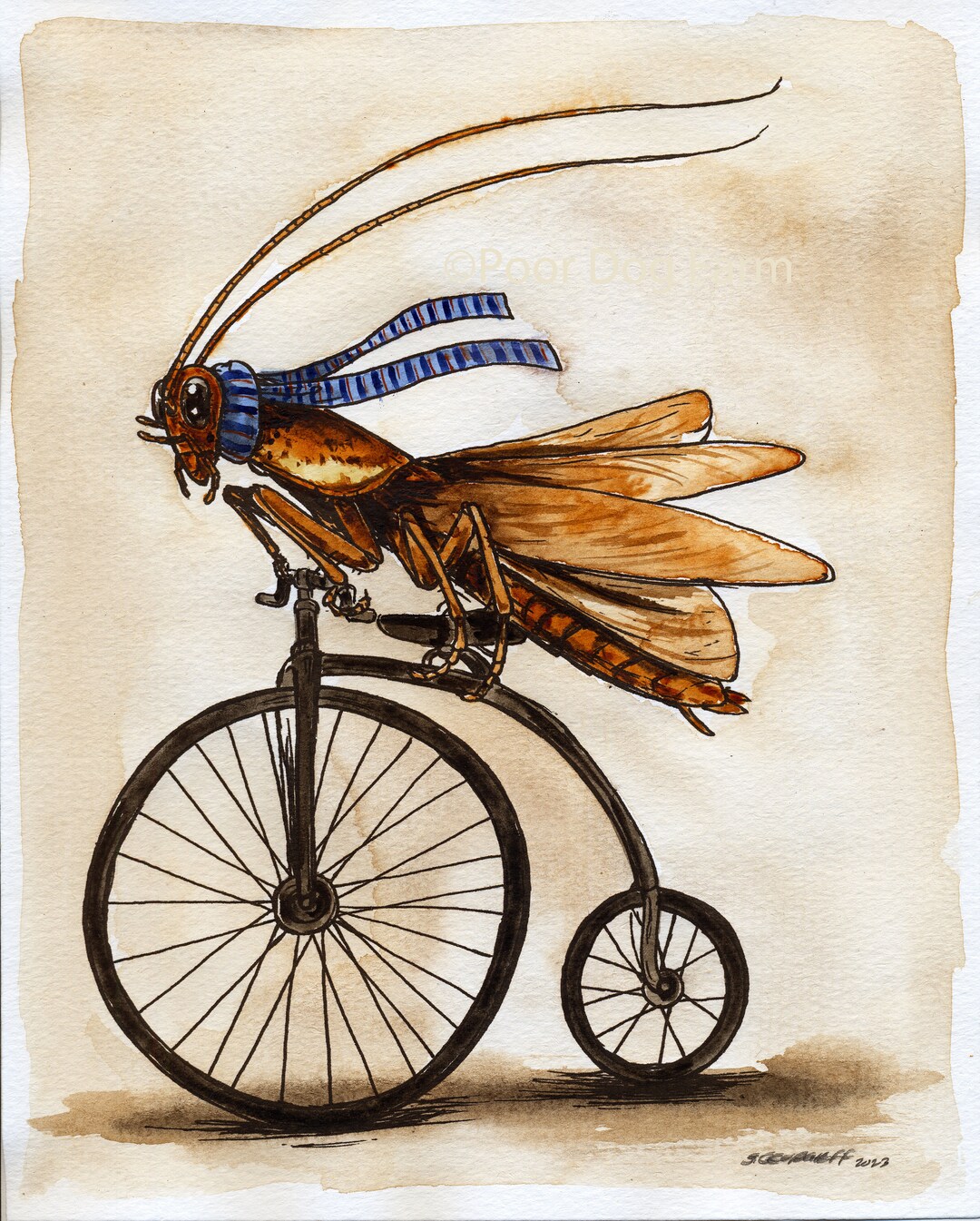 Cockroach Takes a Ride (an Original Hand Painted Little One)) - Etsy