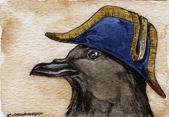The Guadalupe Storm Petrel ~~ No 84 of 100 series- ~ signed watercolor print