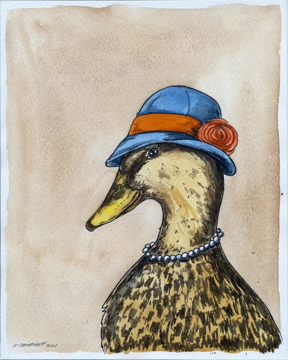 A Ravishing Lady Mallard  (an original hand painted queen)