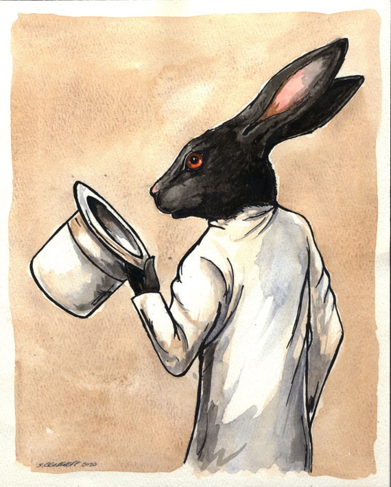 A  Distinguished March Hare (an original hand painted queen)