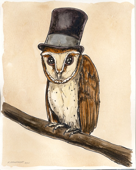 Oriental Bay Owl  (an original hand painted queen)