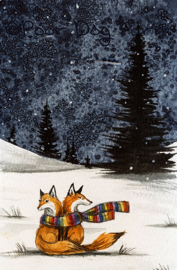 Love is Love   -  Signed Print ~   no1 in the 2021-22 Little Red Fox Series  -