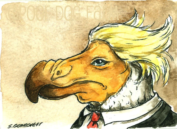Just a Dodo Bird .. - watercolor print