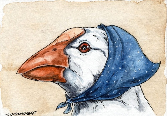 The Lord Howe Swamphen~~ No 9 of 100 series- ~ signed watercolor print