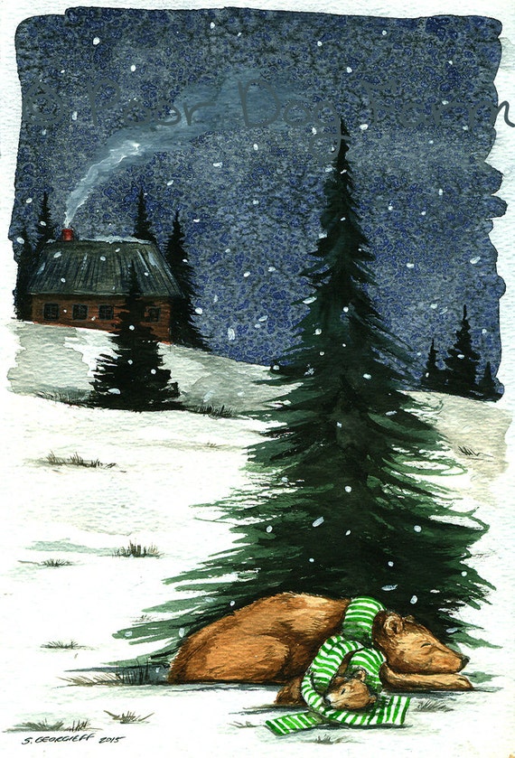 Time for a Rest- signed Watercolor 8 x 10 print