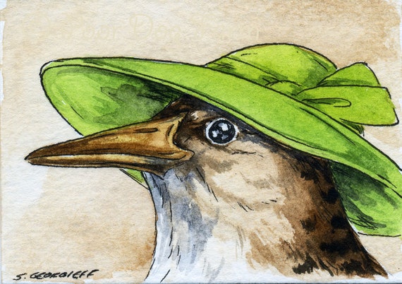 The Laysan Rail~~ No 64 of 100 series- ~ signed watercolor print