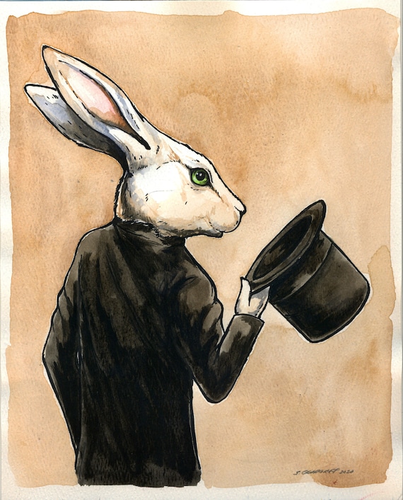A  Distinguished March Hare (an original hand painted queen)