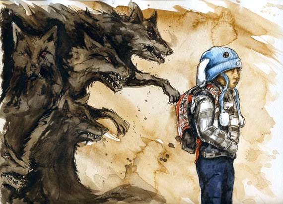 What Makes You Think You're Not Next - Watercolor print-