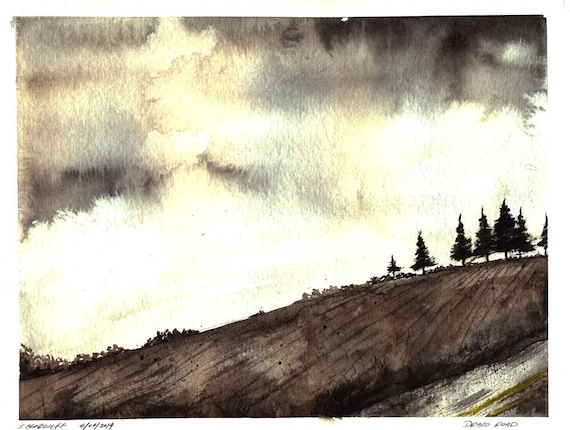 Draco Road-  Watercolor Print
