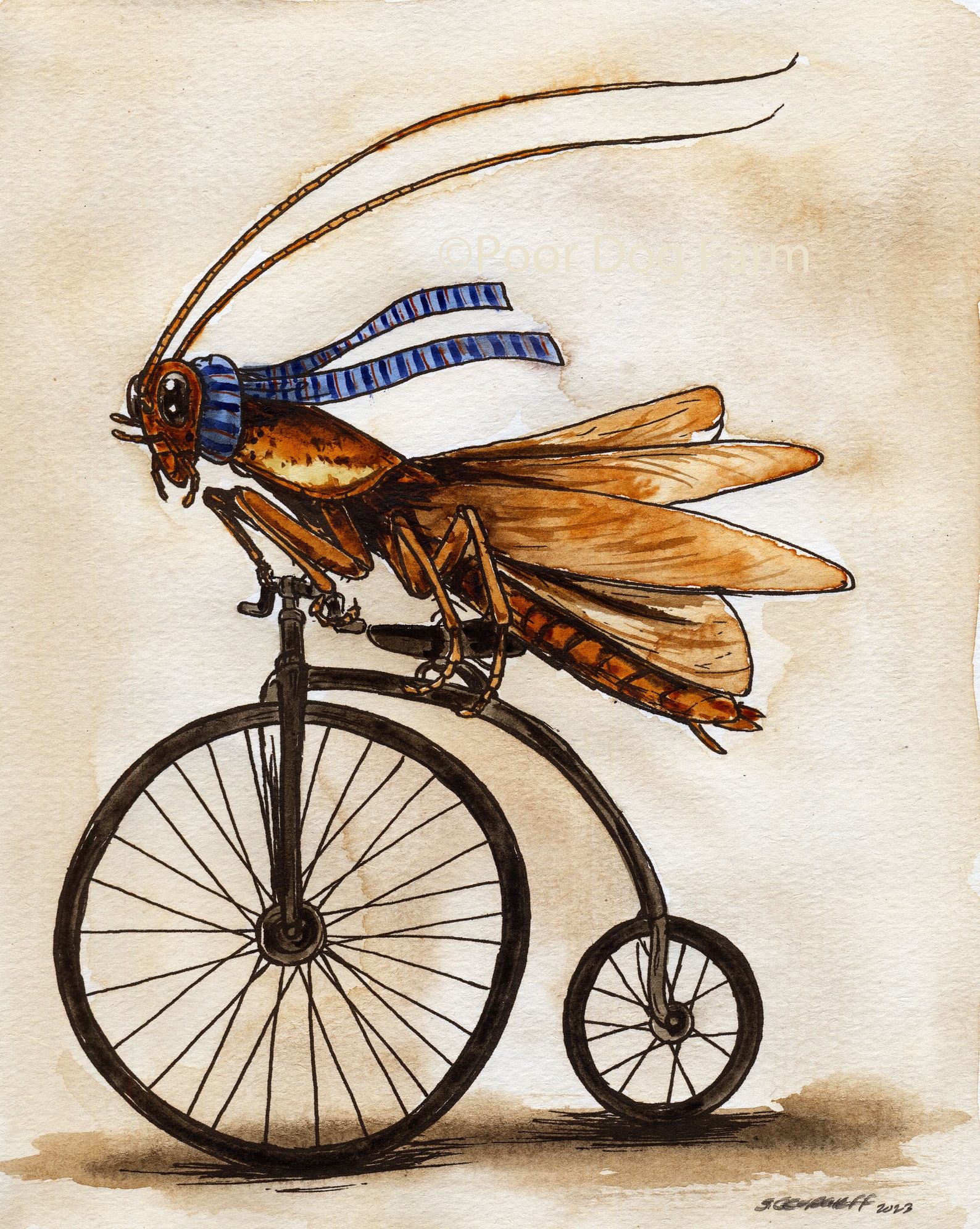 Cockroach Takes a Ride (an Original Hand Painted Little One)) - Etsy