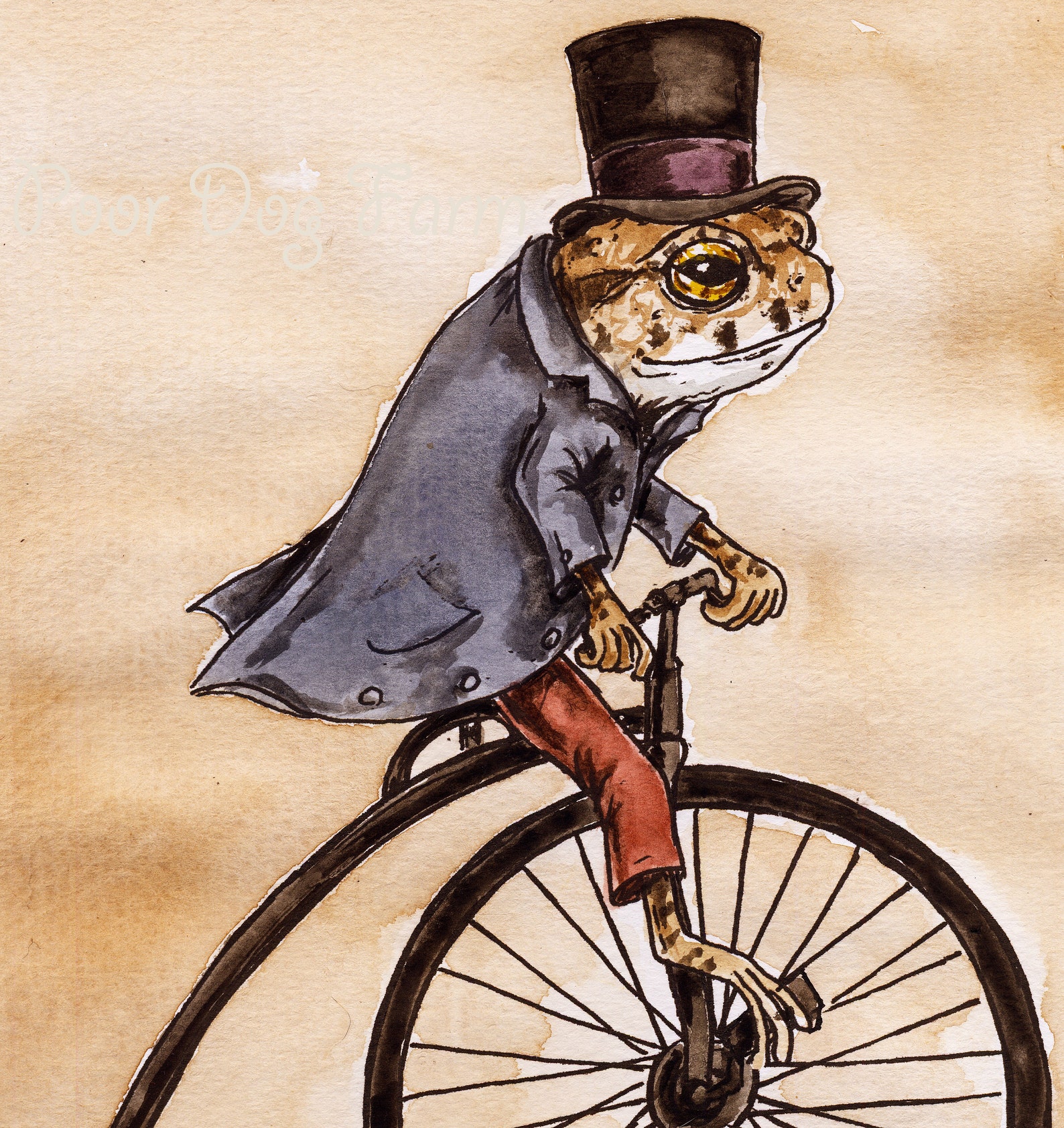 Mr. Toad Takes a Ride (an Original Hand Painted Little One)) - Etsy