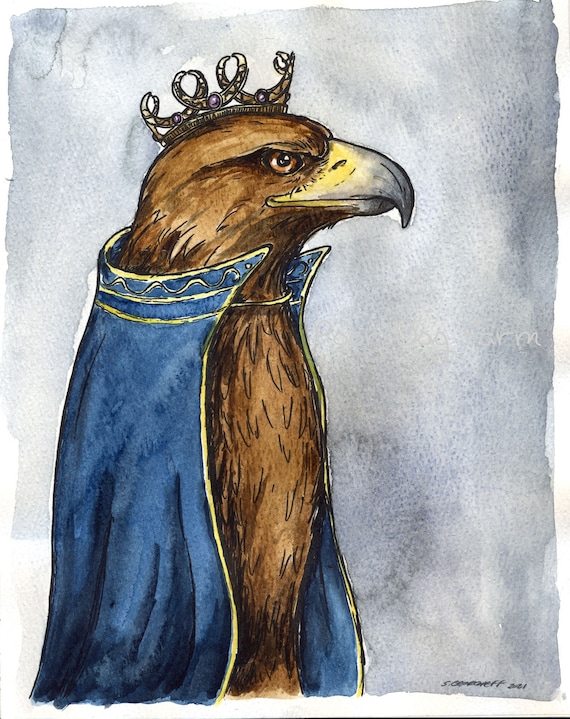 Golden Eagle Queen.   (an original hand painted queen)