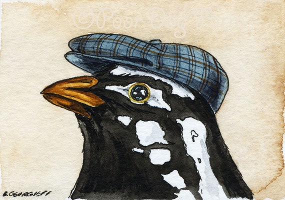 The  Himalayan Quail~~ No 53  of 100 series- ~ signed watercolor print