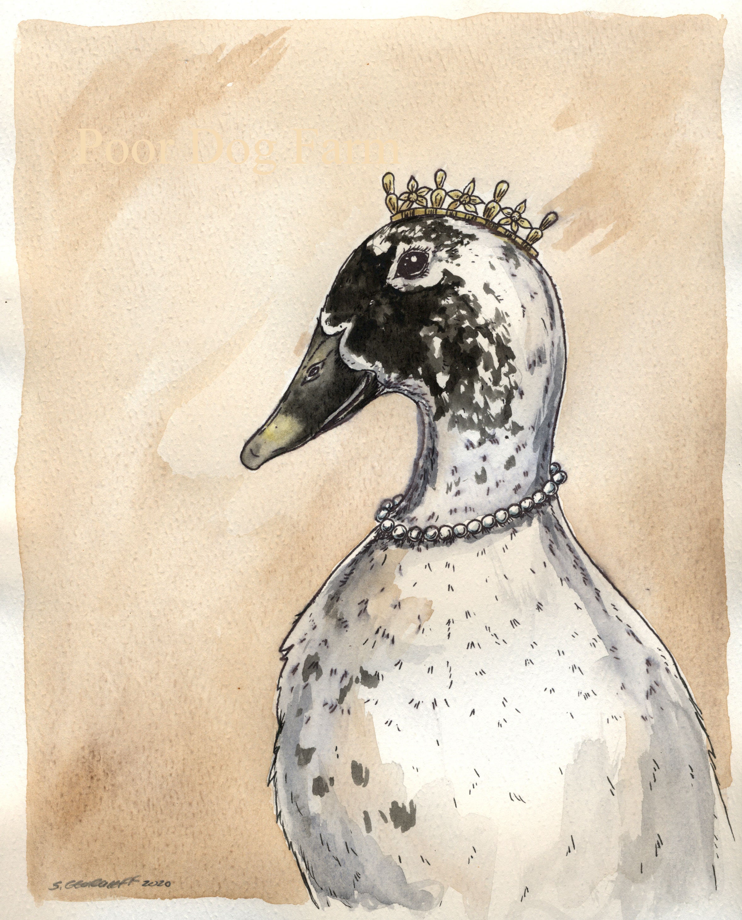 Odd Duck: Using Black Watercolor Paper in a Different Way — Art