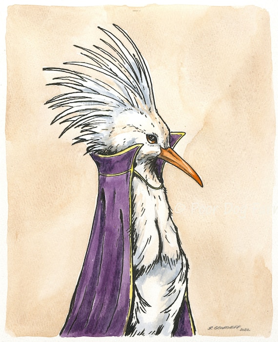 A Royal Kagu Queen (an original hand painted queen)