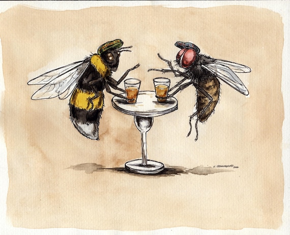 The Disagreement  (Limited Edition # Painted Prints)