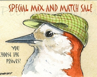 Special MIX and MATCH ACEO signed Prints   - Set of 5 Sale