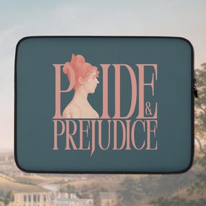 Pride & Prejudice Laptop Sleeve: Neoprene with Faux Fur Lining