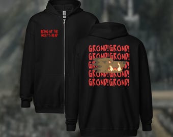 Lord of the Rings "Grond!" Hoodie met rits voor Tolkien-fans
