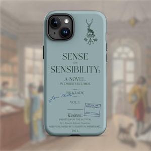 Sense & Sensibility iPhone Case, Slim + Tough Options, Fits iPhone 11 thru 16 Pro Max