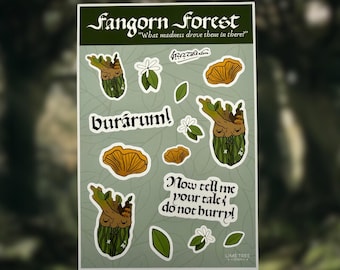 Stickervel Lord of the Rings | Fangornwoud | voor Tolkien-fans