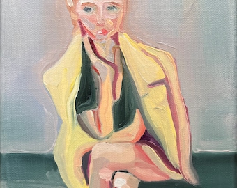 Original Portrait Oil Painting-Betty