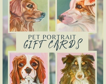 Pet Portrait Gift Card