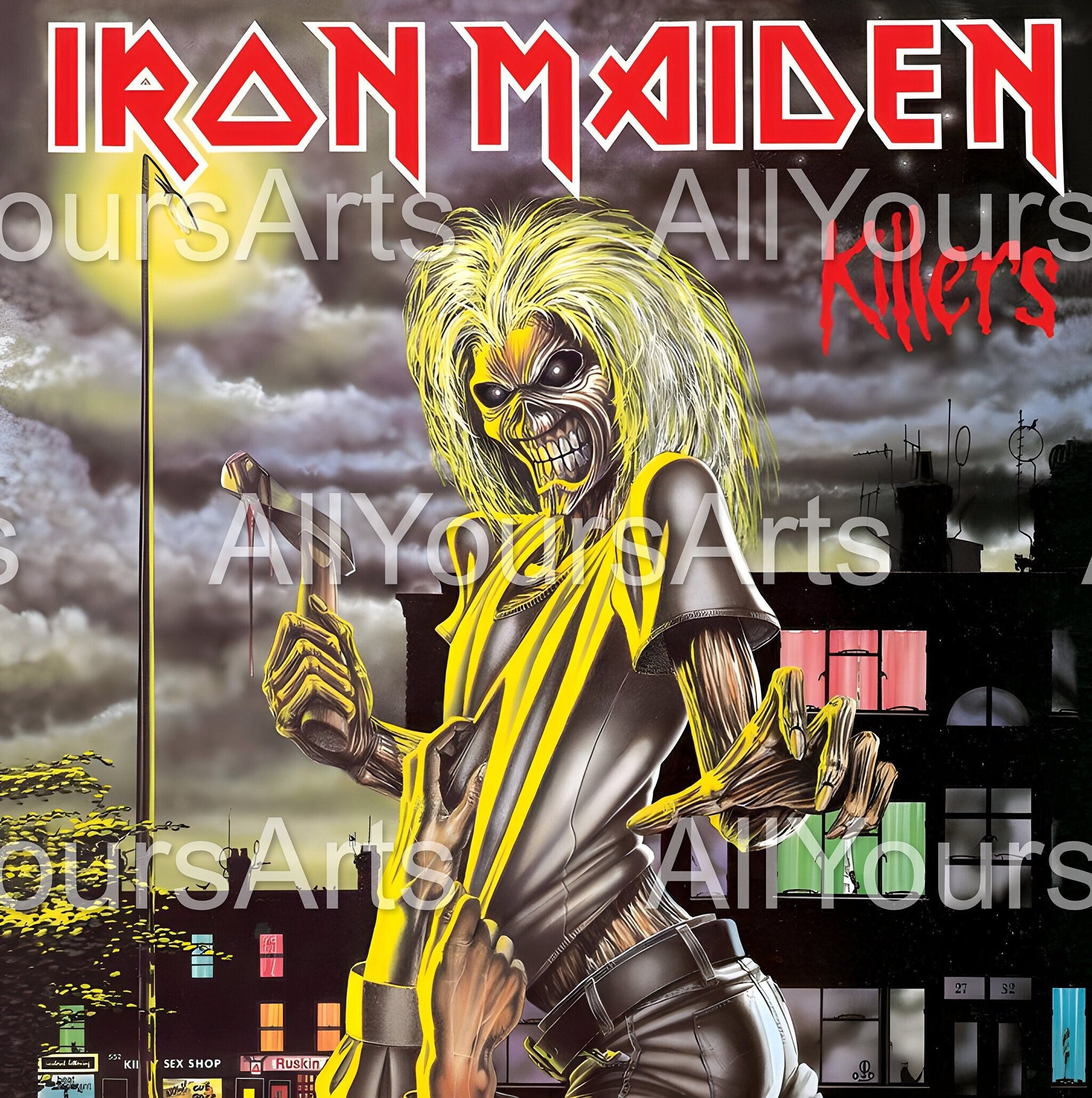 Iron Maiden Music Band PNG L Iron Maiden Retro PNG L Iron Maiden L Iron ...