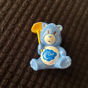 1983 Grumpy Care Bear 2” Figurine with Umbrella - American Greetings