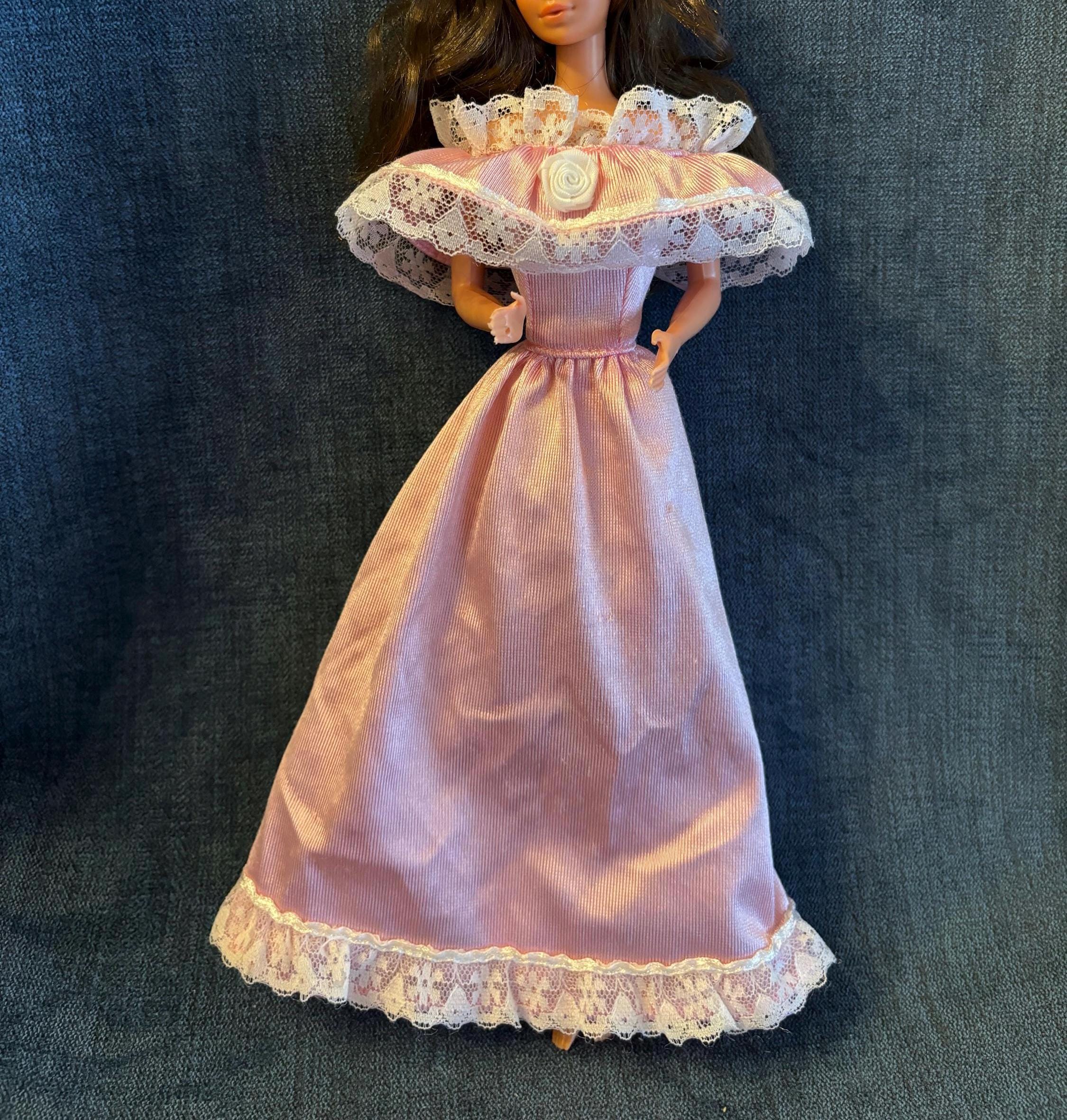 Barbie Vintage Barbie Vestito Da Sposa Abito Da Bambola In Raso