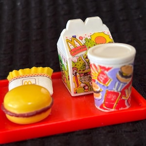 1994 Barbie McDonalds Happy Meal Miniature Food Tray