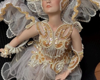 Poupée D'artiste En Porcelaine – Thelma Resch, 86 Cm, Bon état