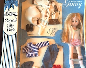 Confezione regalo speciale per bambola Ginny Vogue del 1980, bionda, NIB