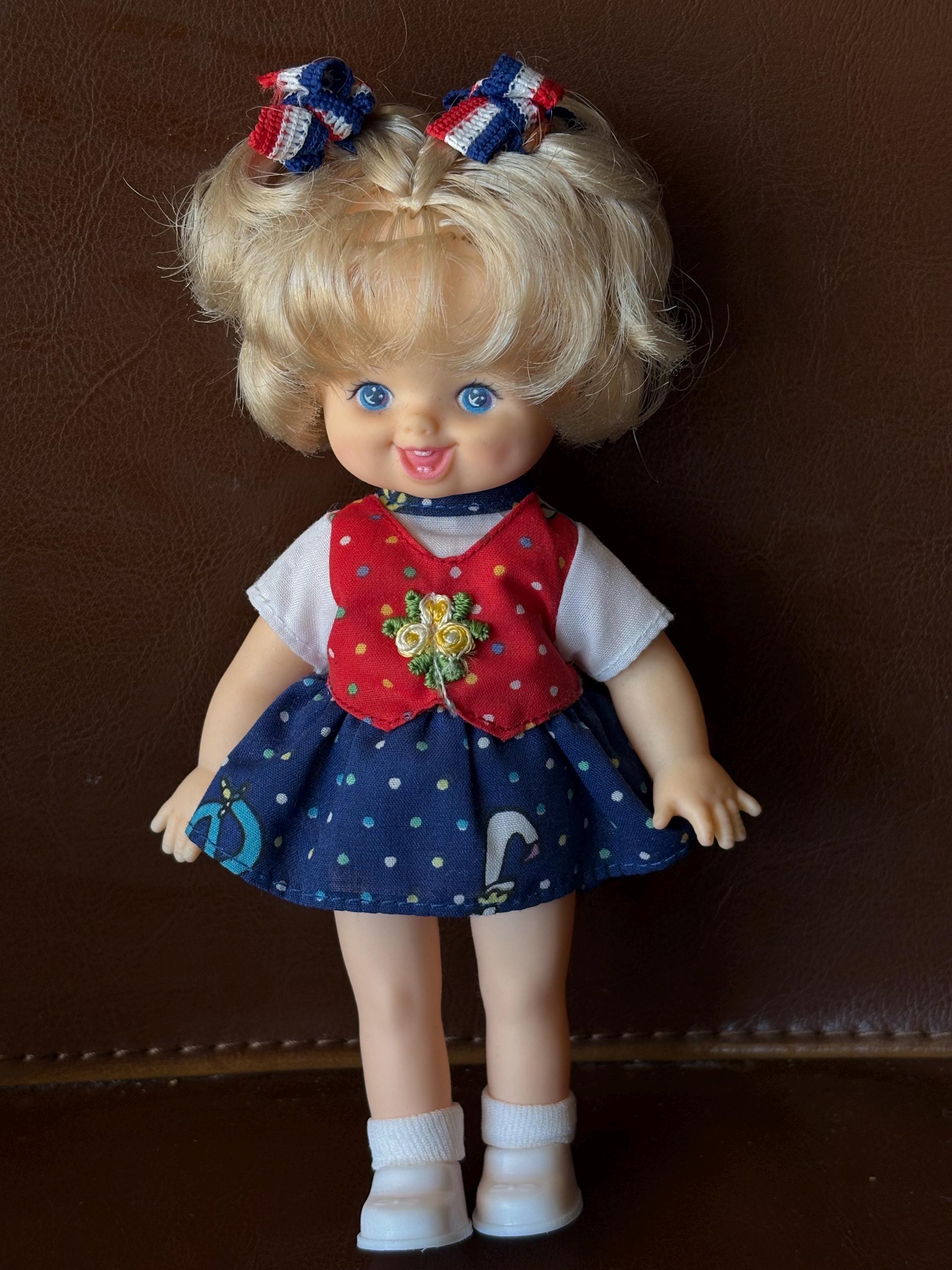 1990 “cherie” 7” Vinyl Poseable Doll by Cititoy Wearing Original