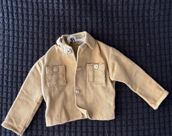 1960s GI JOE Hasbro 12" Soldier Brown Combat Shirt