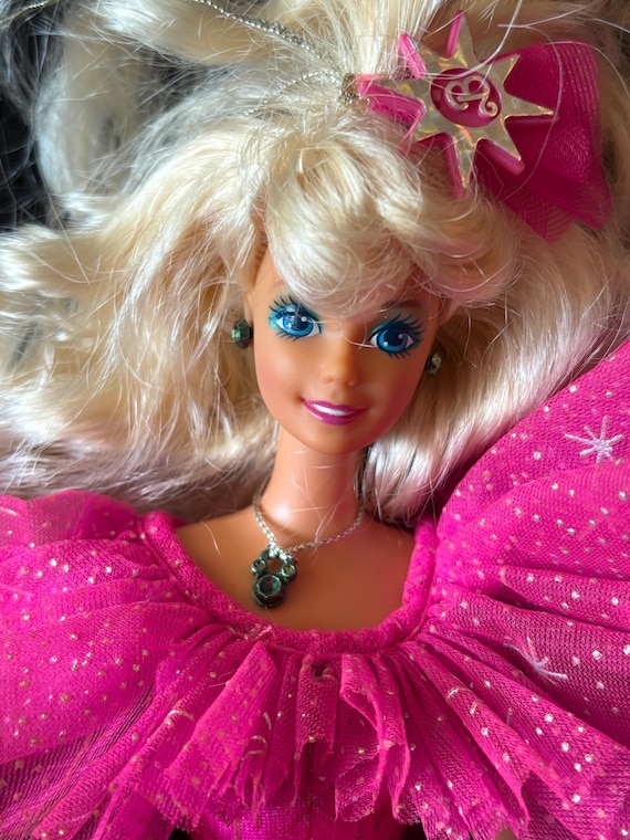 Holiday Barbie Pink Dress 1990 Happy Holidays Barbie Special Dress