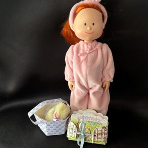Vintage 1999 Madeline Doll Spring Gift Set: Bunny Outfit, Easter Basket