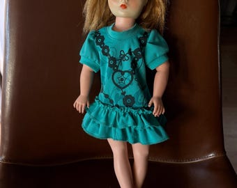 Vintage 1957 Horsman Cindy Doll, Vinyl, Super-Flex Legs. Read below.