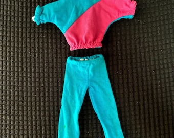 Tenue Barbie Active Fashion N°2184 – 1985 – Vintage – Occasion