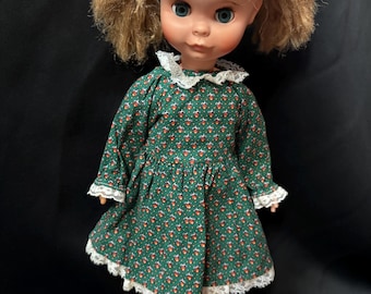 Vintage 1963 UNEEDA Sleepy Eyes docka, 15" askblond hår