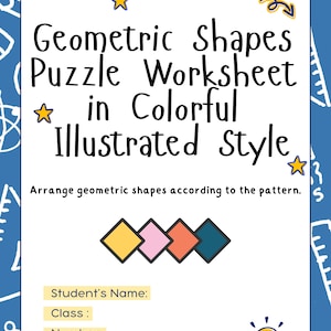 Geometric Shapes Puzzle Worksheet