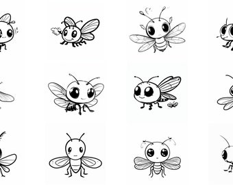 Cute Firefly SVG Pack 96 Unique Designs. Cute Firefly SVG, Cute Firefly JPG, Cute Firefly Lasercut svg, Insect Art, Insect svg