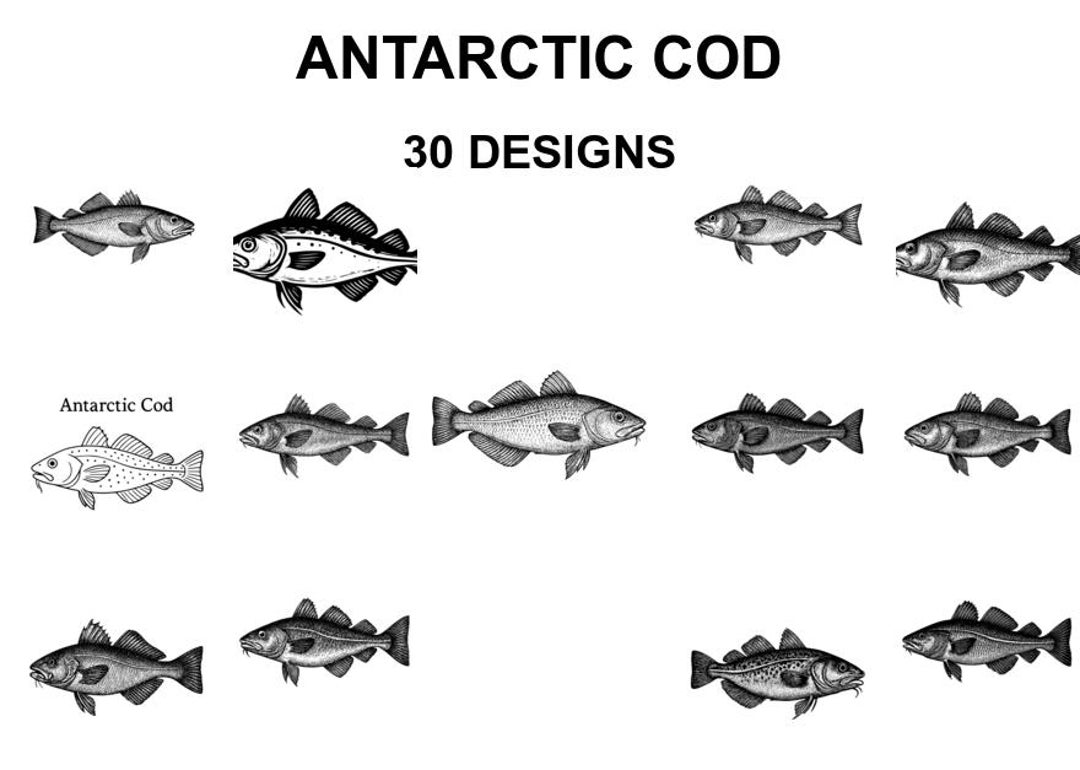 Buy Antarctic Cod SVG Bundle: Laser Cut Designs for Cricut, CNC Online ...