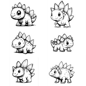 Cute Stegosaurus SVG Pack 112 Designs. Cute Stegosaurus SVG, Cute Stegosaurus PNG, Laser svg, Cute Stegosaurus, Clip Art, svg, png, jpg