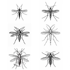Mosquito SVG Pack: 84 Insect Art Designs (Digital Download)