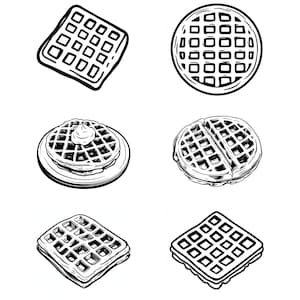 Waffle SVG Bundle: 116 Unique Designs (Digital Download)